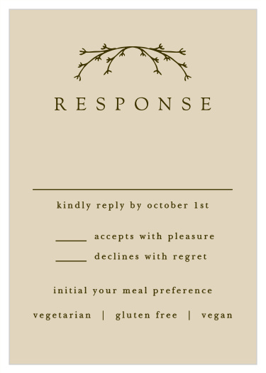Charming Twig Response Cards