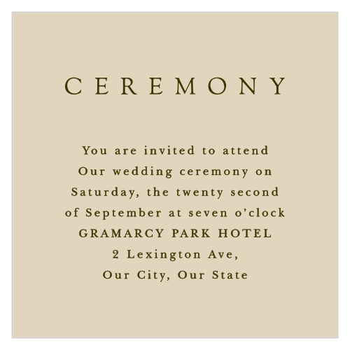 Charming Twig Ceremony Cards