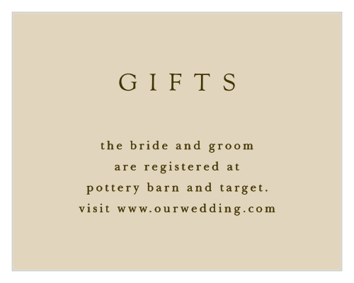 Charming Twig Registry Cards