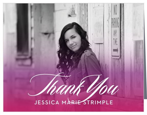 Thrilling Transitions Graduation Thank You Cards
