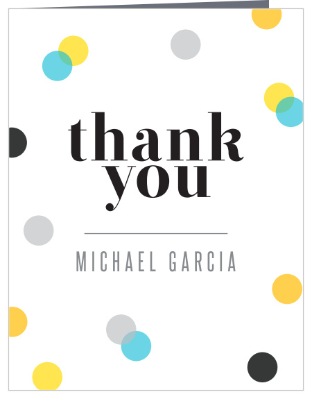 Big Confetti Graduation Thank You Cards