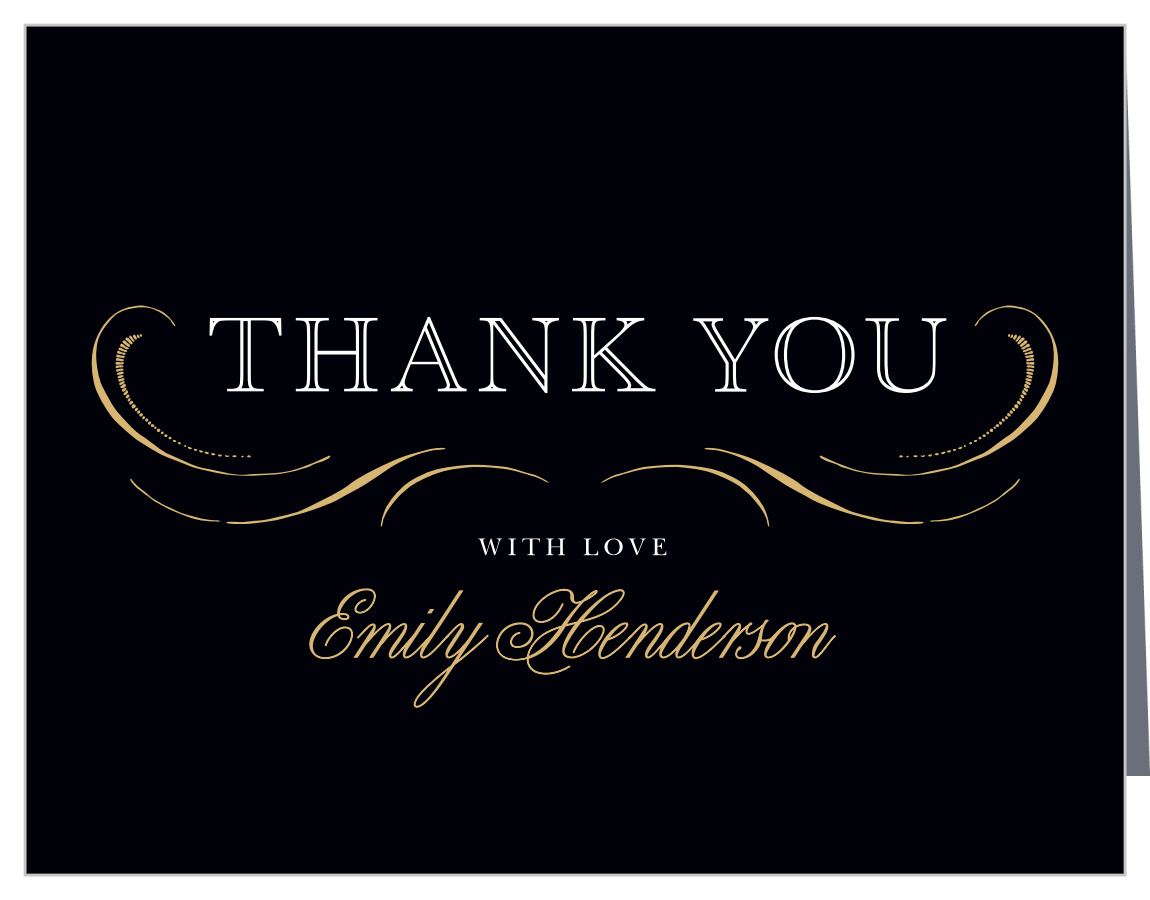 Elegant Band Graduation Thank You Cards