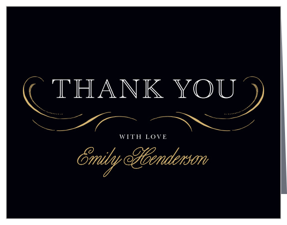 Elegant Band Graduation Thank You Cards