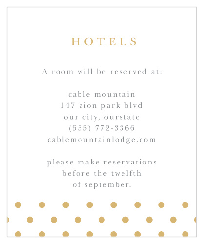 Completely Centered Accommodation Cards