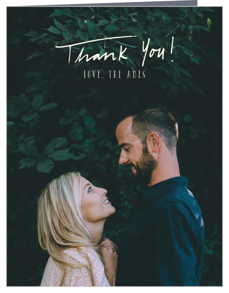 Mason Jars & Fireflies Wedding Thank You Cards
