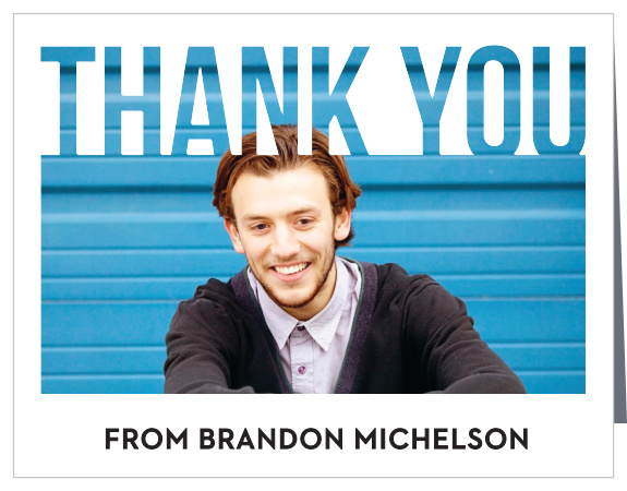 Knock Out Graduation Thank You Cards