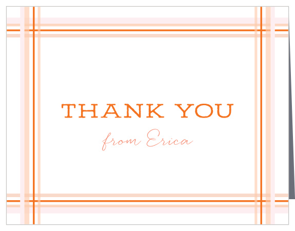 Our Preppy Border Graduation Thank You Card is perfect for showing your loved ones how grateful you are!
