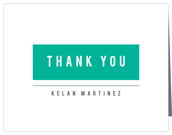Modern Tag Graduation Thank You Cards