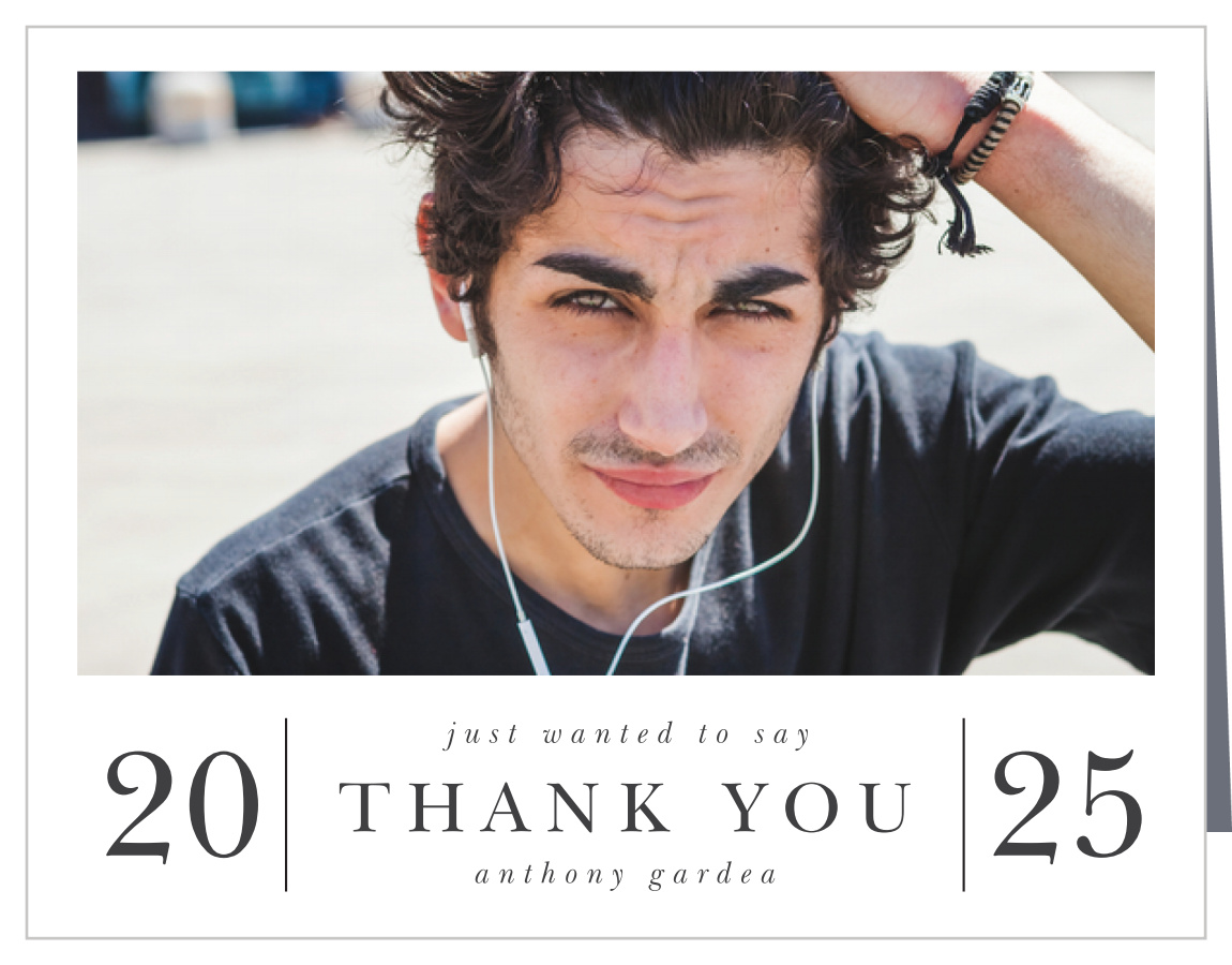 Modern Scholar Graduation Thank You Cards