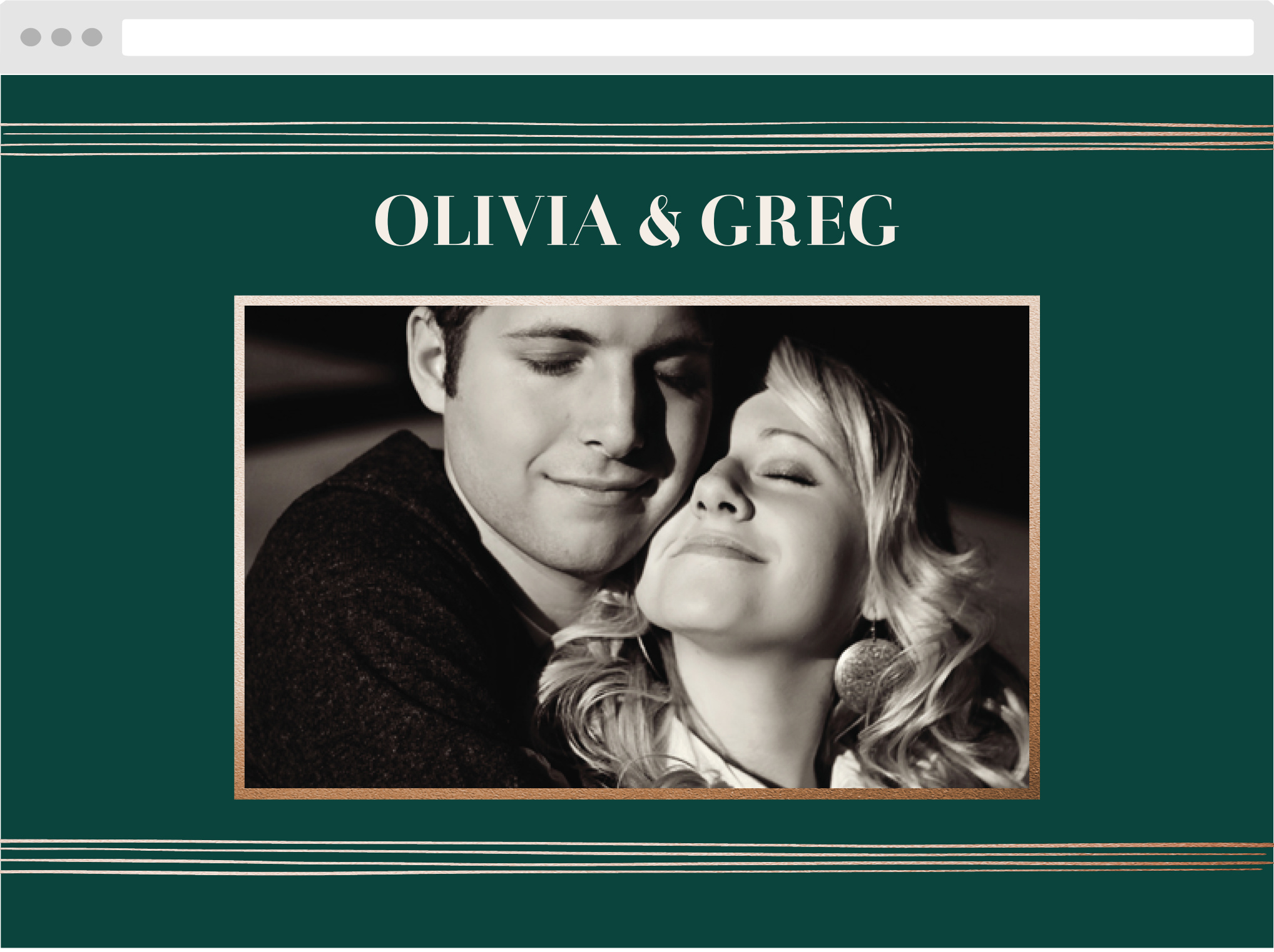 Doodle Border Wedding Website