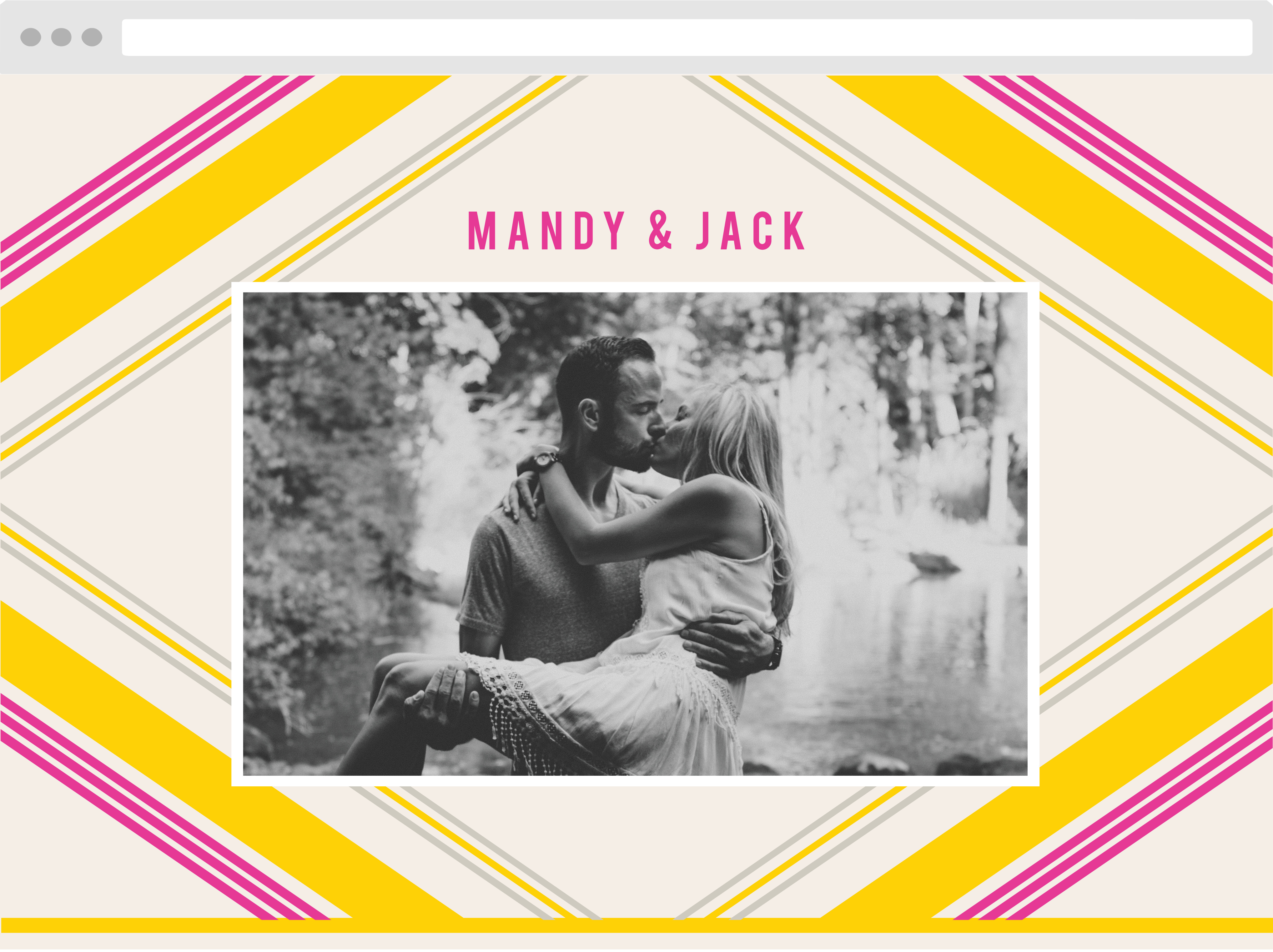 Diamond Reflections Wedding Website