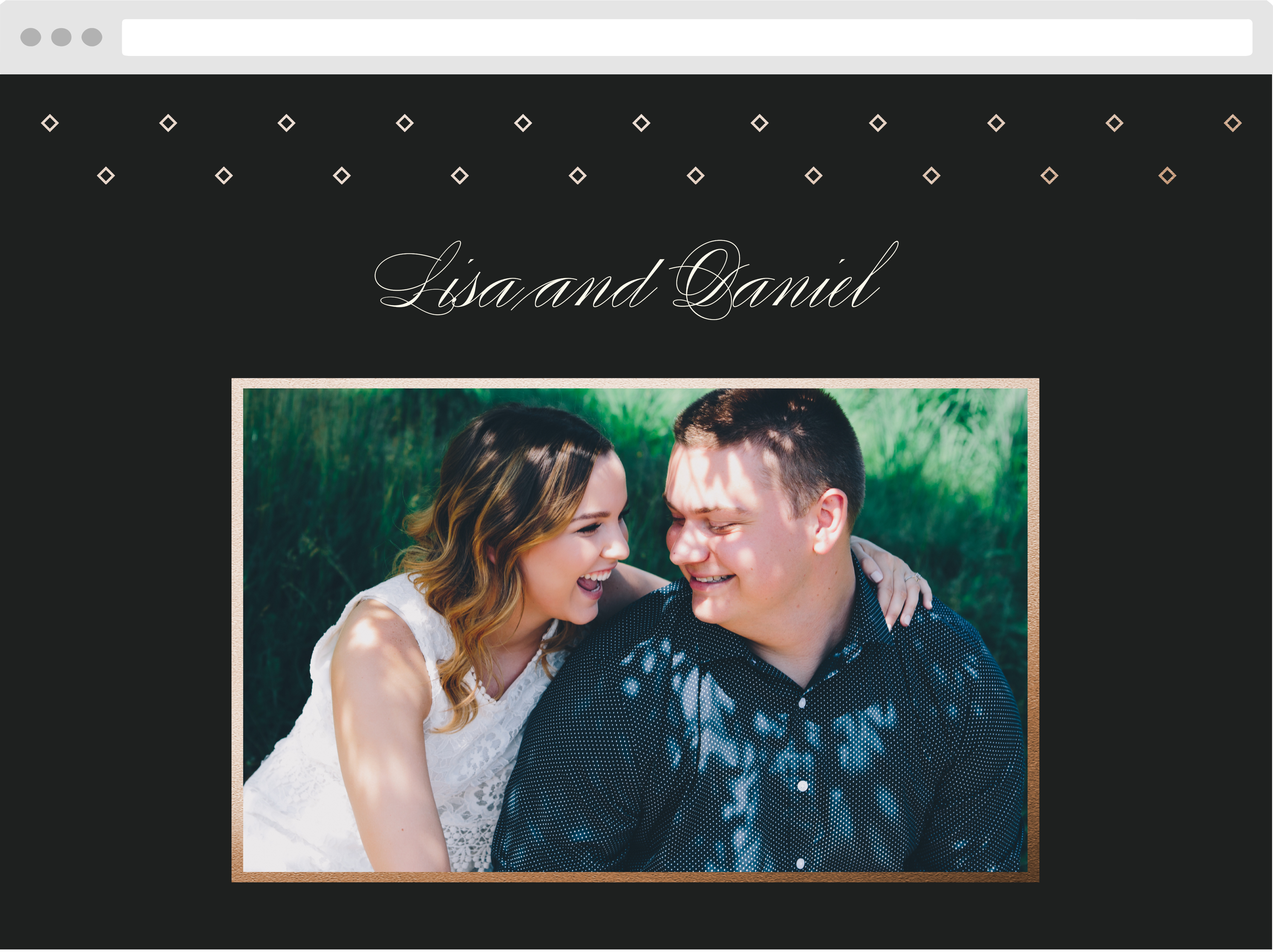 Diamond Debauchery Wedding Website