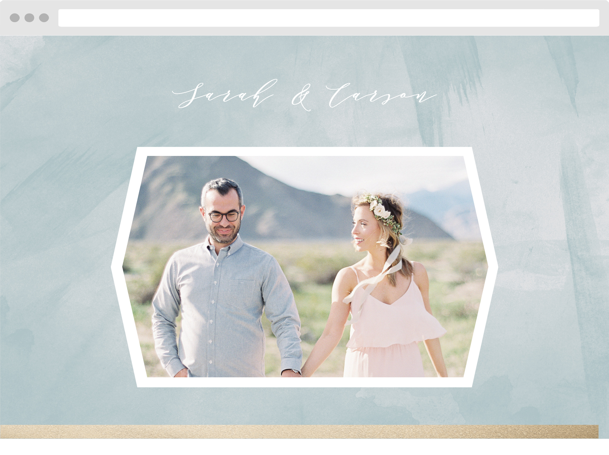 Blushing Love Wedding Website