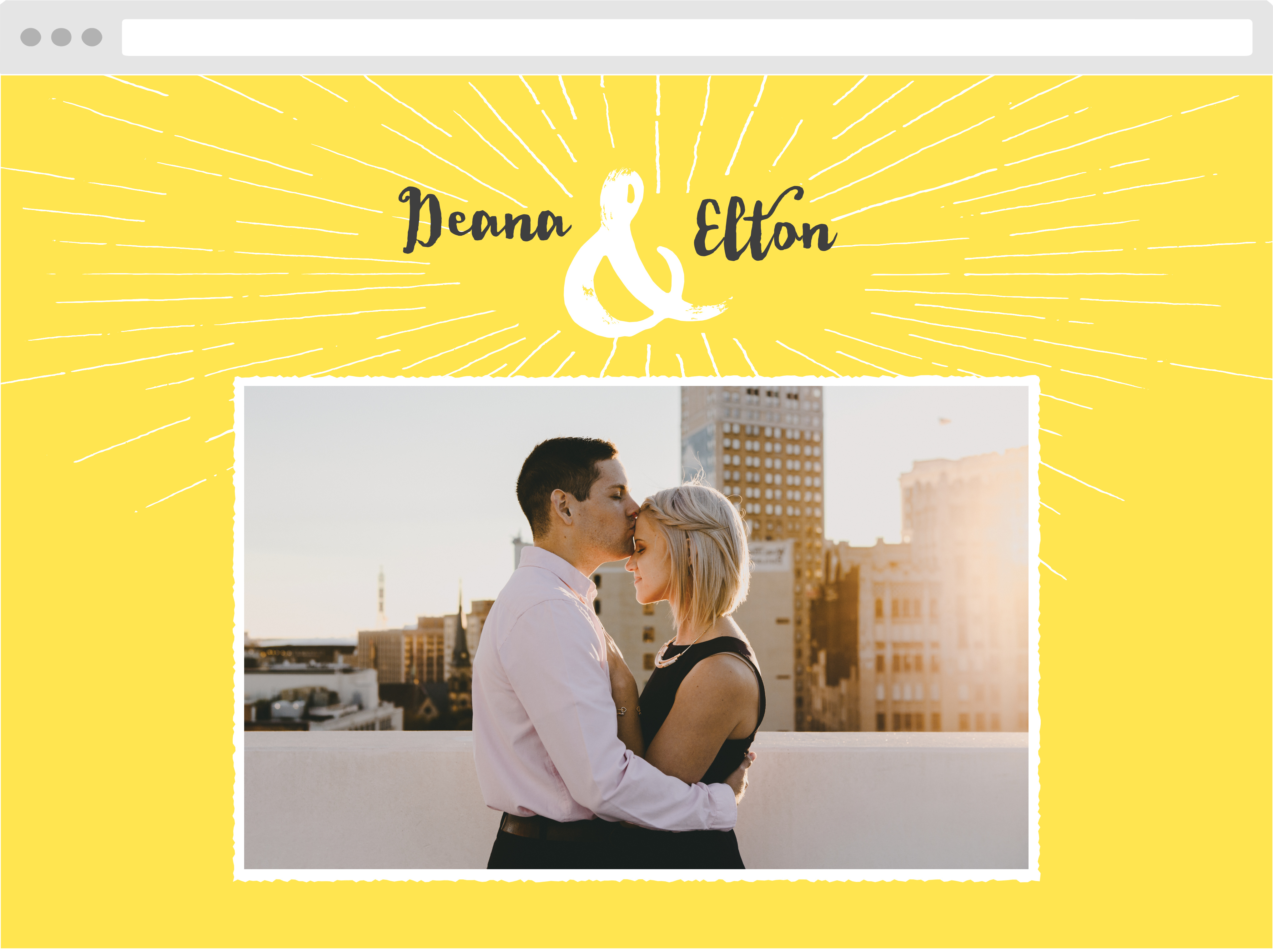 Big Ampersand Wedding Website