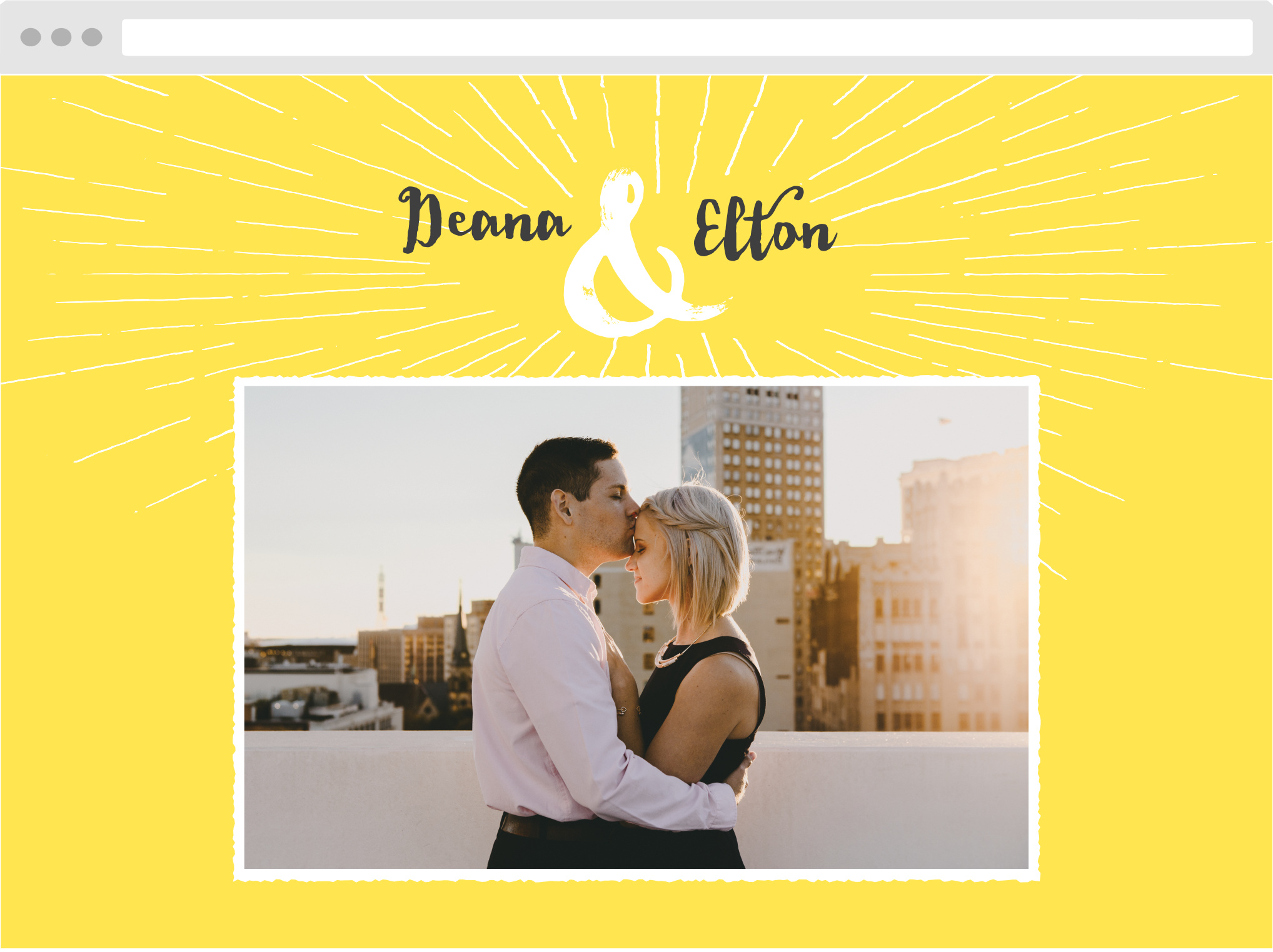 Big Ampersand Wedding Website