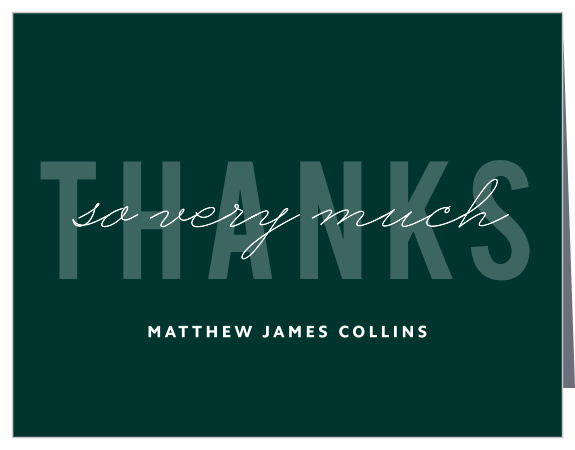 Triple Play Graduation Thank You Cards