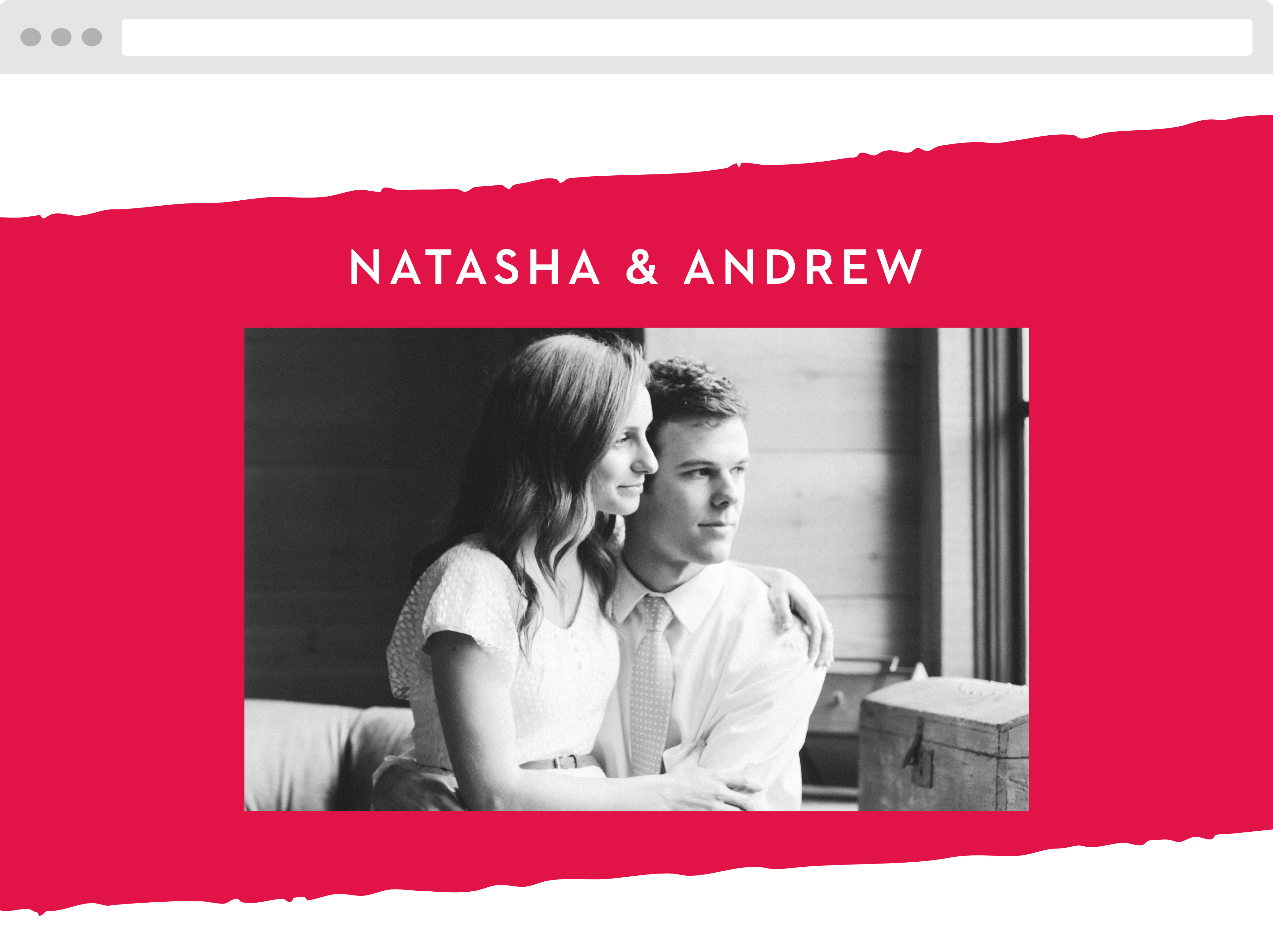 Torn Paper Wedding Website