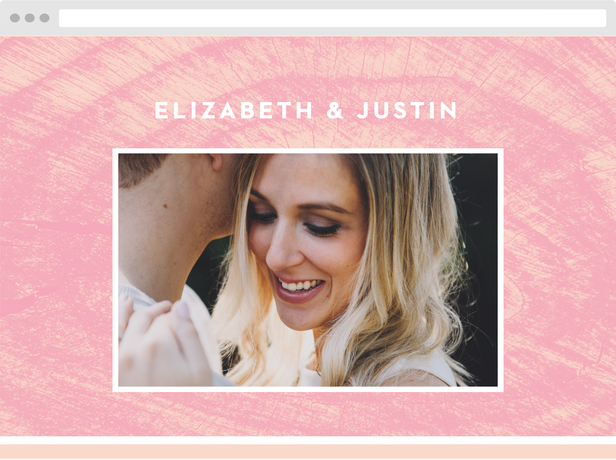 Wooden Love Wedding Website