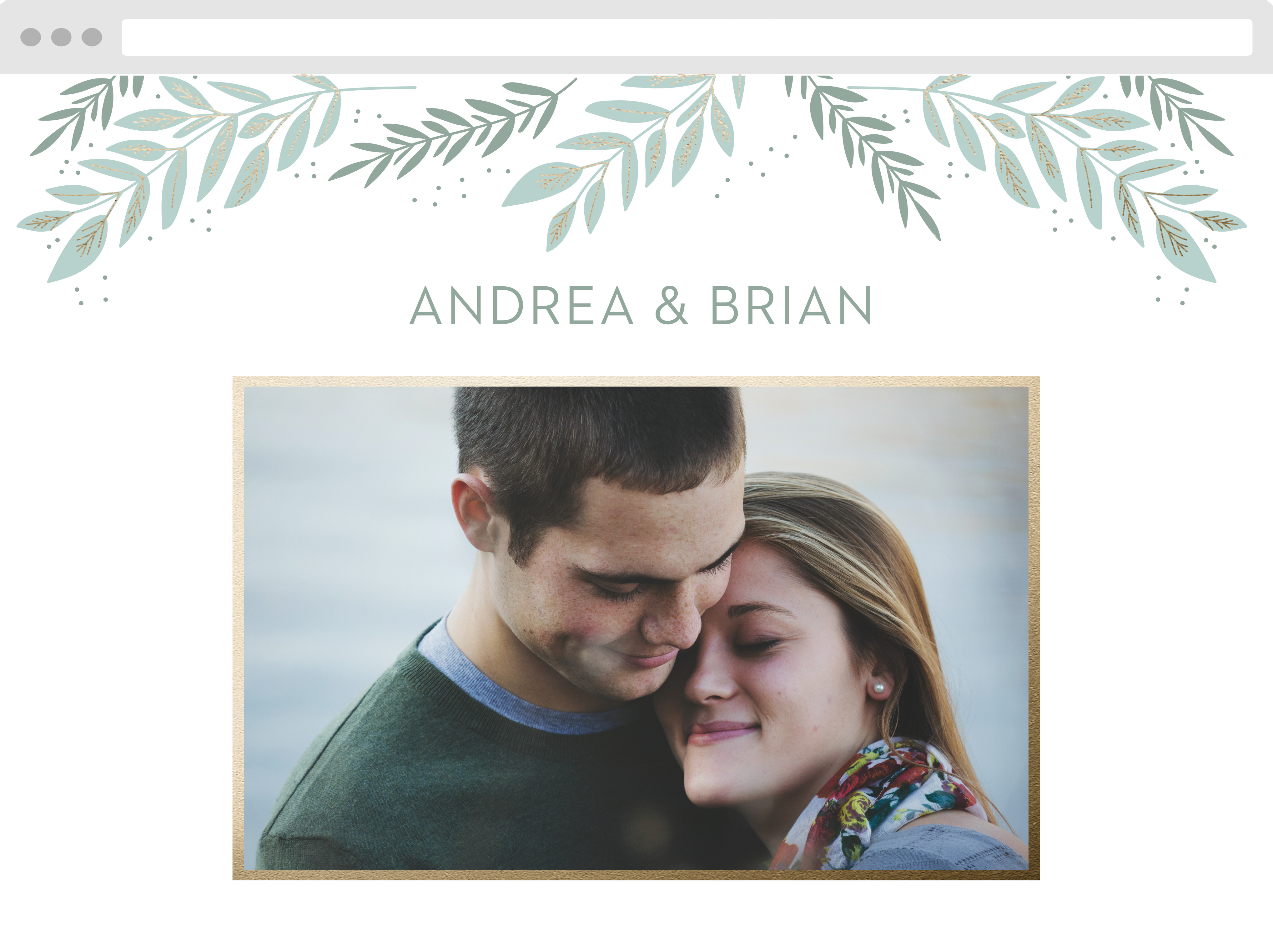 Graceful Garden Wedding Website