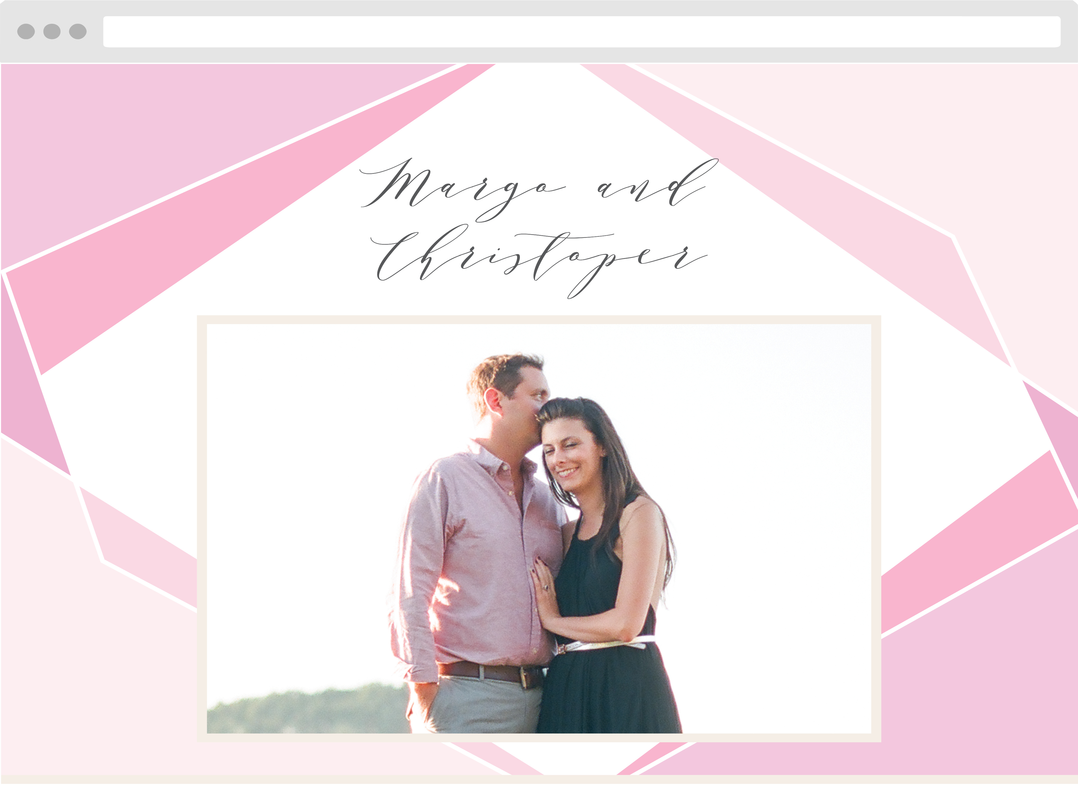 Playful Lines Wedding Website