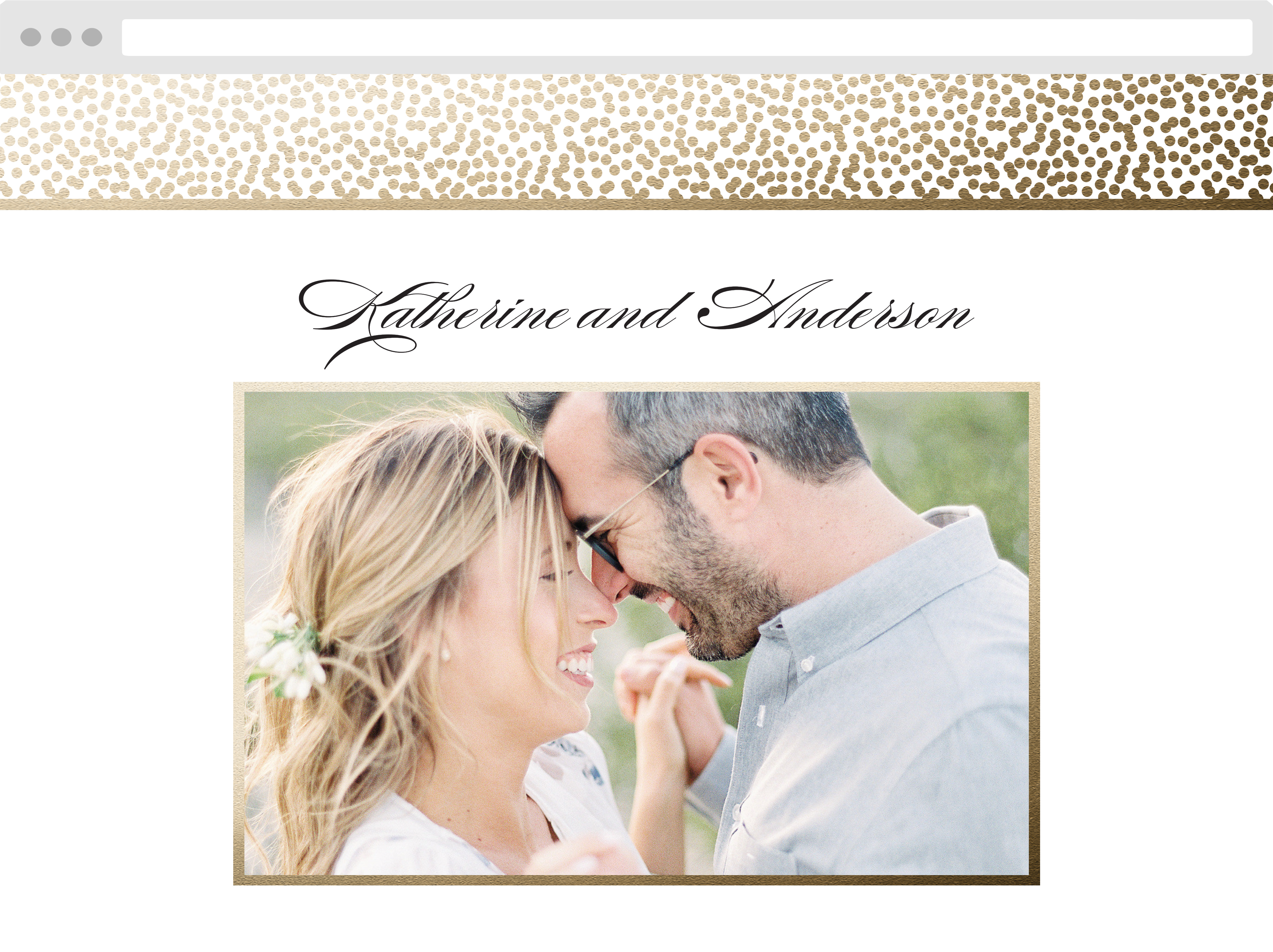 Pebble Beach Wedding Website