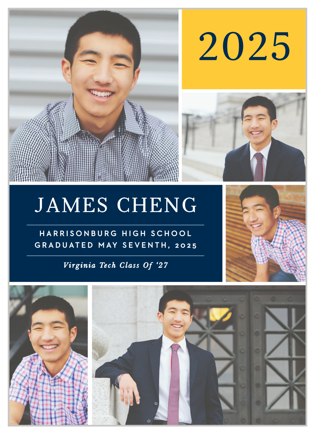 School Colors Graduation Announcements
