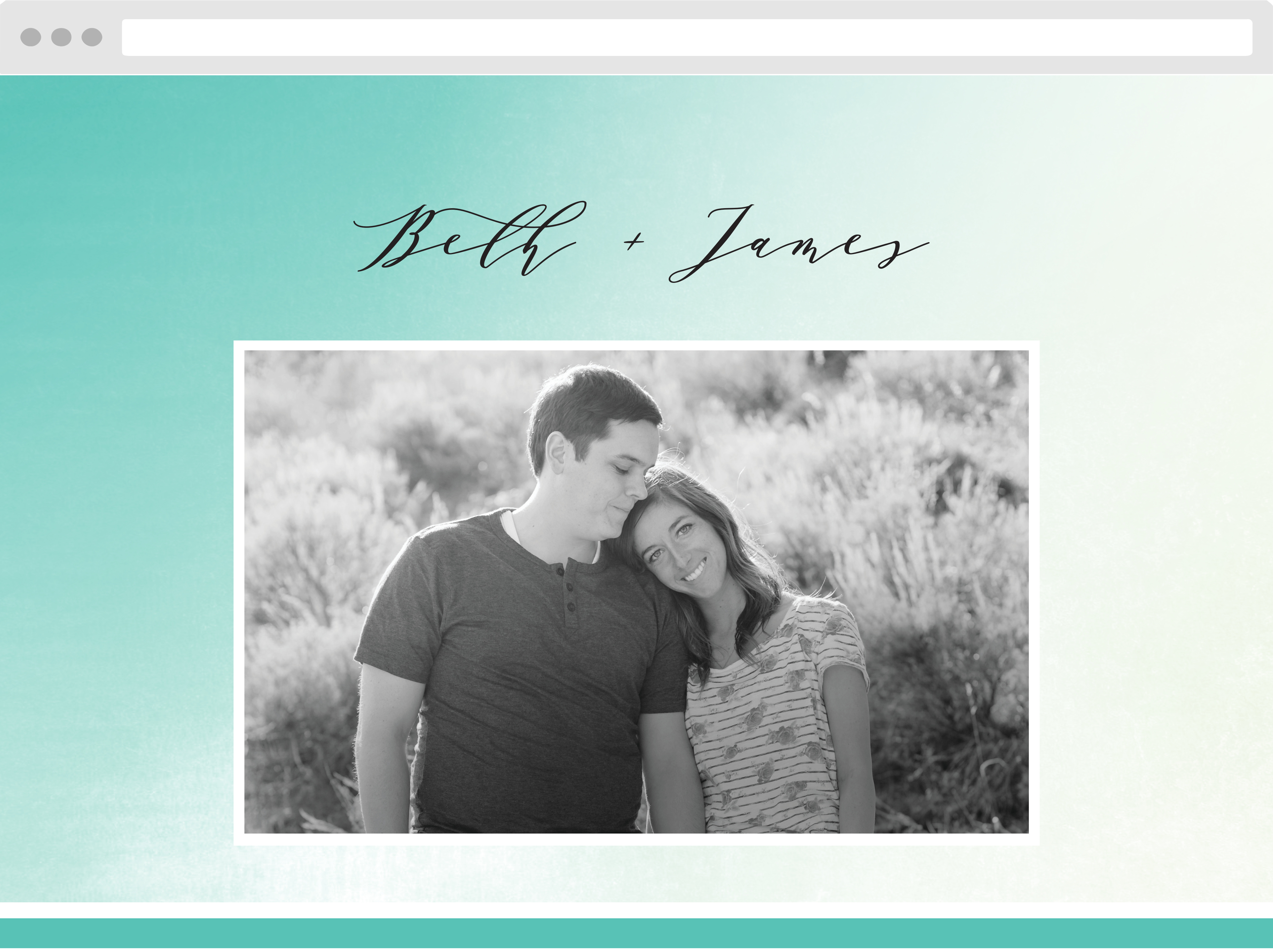 Ocean Spray Wedding Website