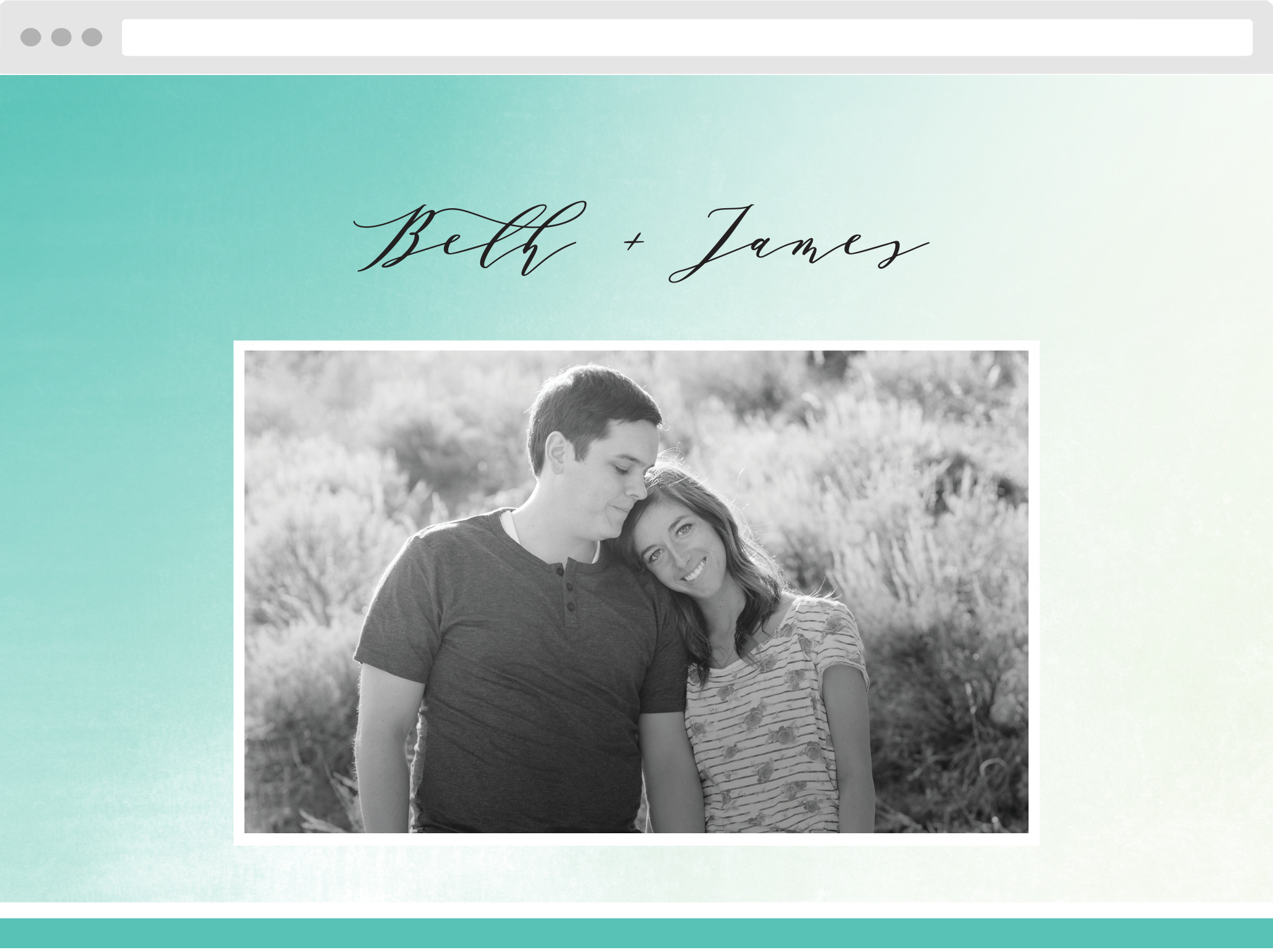 Ocean Spray Wedding Website