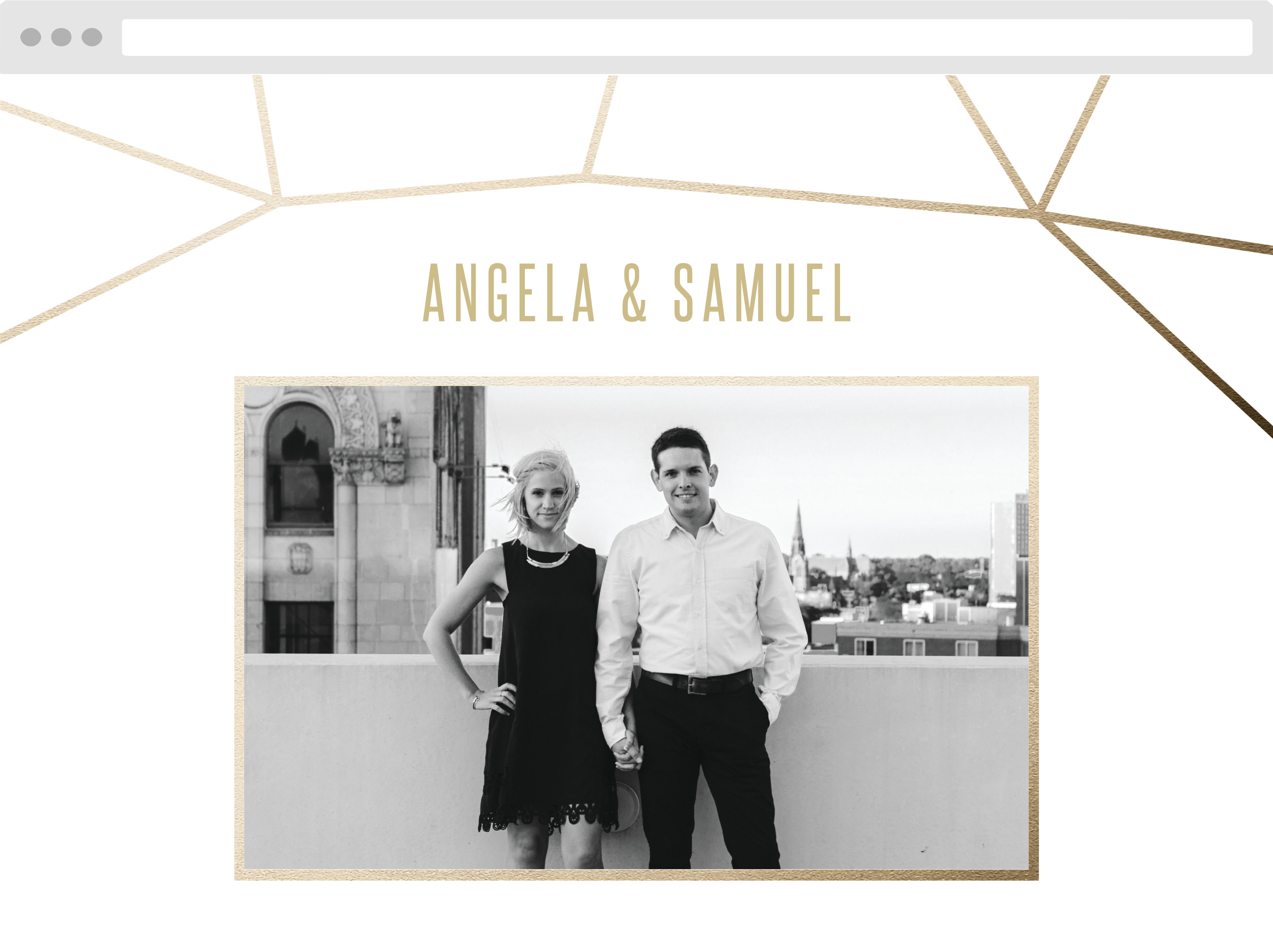 Gleaming Gemstone Wedding Website