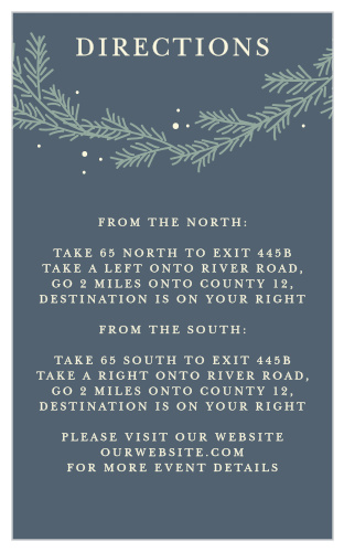 Evergreen Wreath Direction Cards
