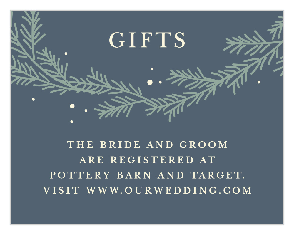 Evergreen Wreath Registry Cards