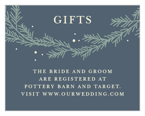 Evergreen Wreath Registry Cards