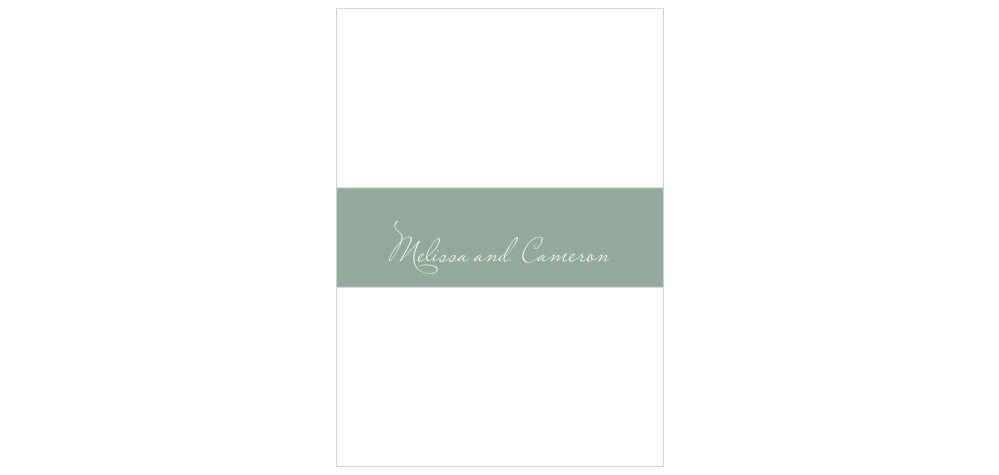 Evergreen Wreath Wedding Belly Bands