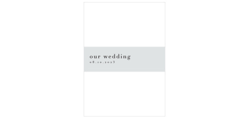 Cascading Photo Wedding Belly Bands