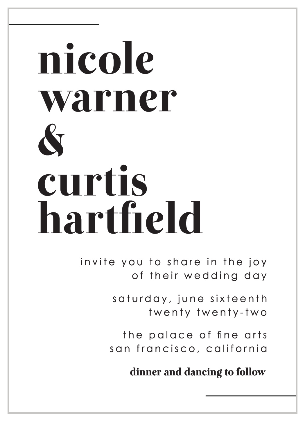 Mod Type Wedding Invitations