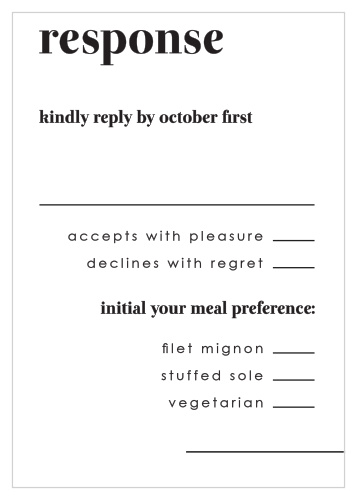 Mod Type Response Cards