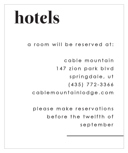 Mod Type Accommodation Cards