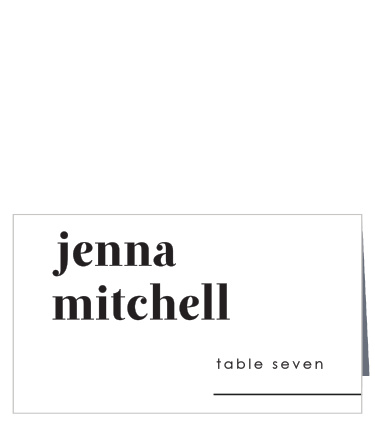 Mod Type Place Cards