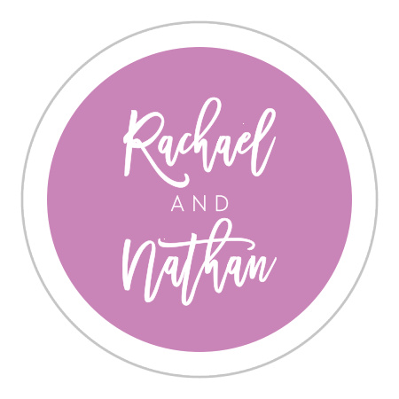 Cheeky Chevron Wedding Stickers