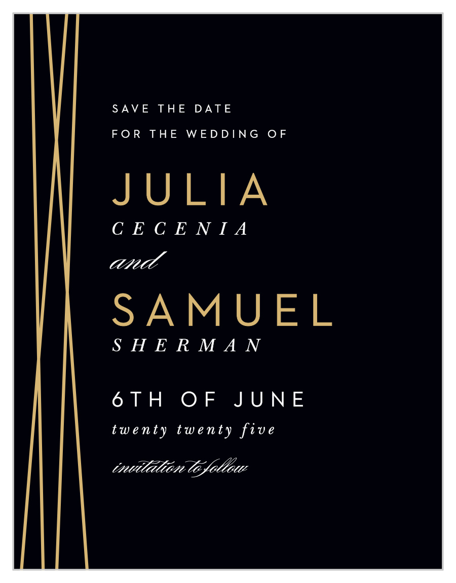 Cross Over Save the Date Cards