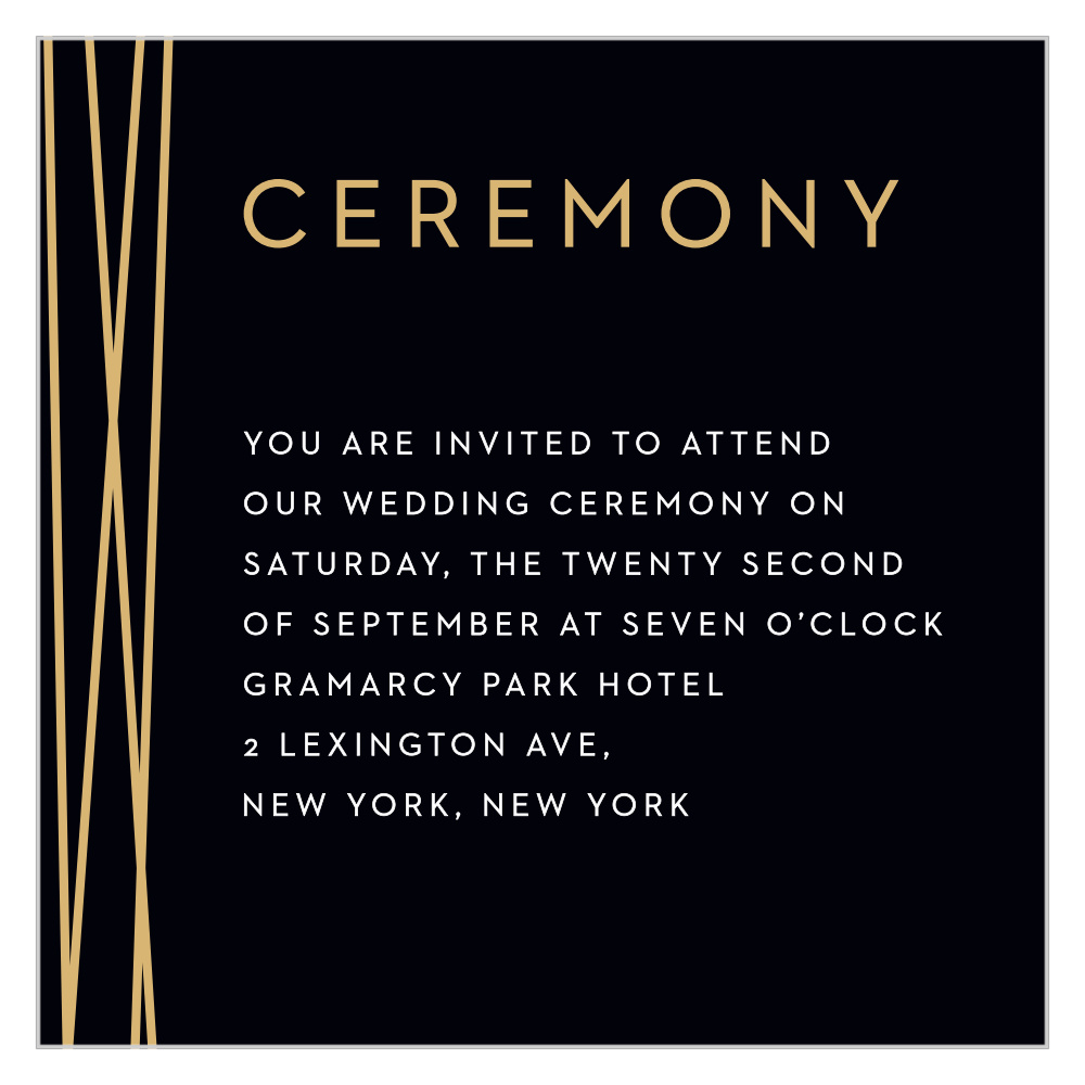 Cross Over Ceremony Cards