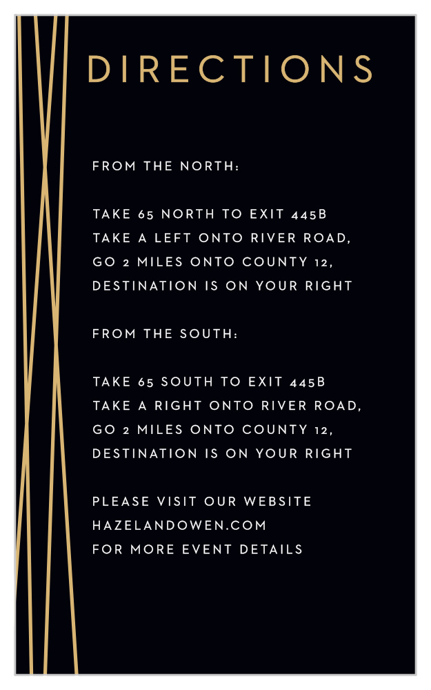 Cross Over Direction Cards