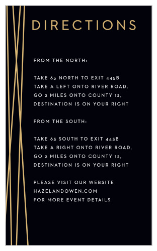 Cross Over Direction Cards