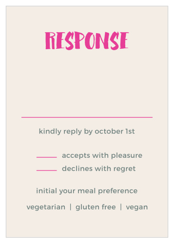 Bright Lettering Response Cards