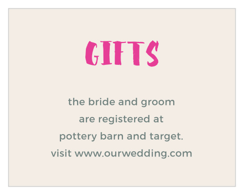 Bright Lettering Registry Cards