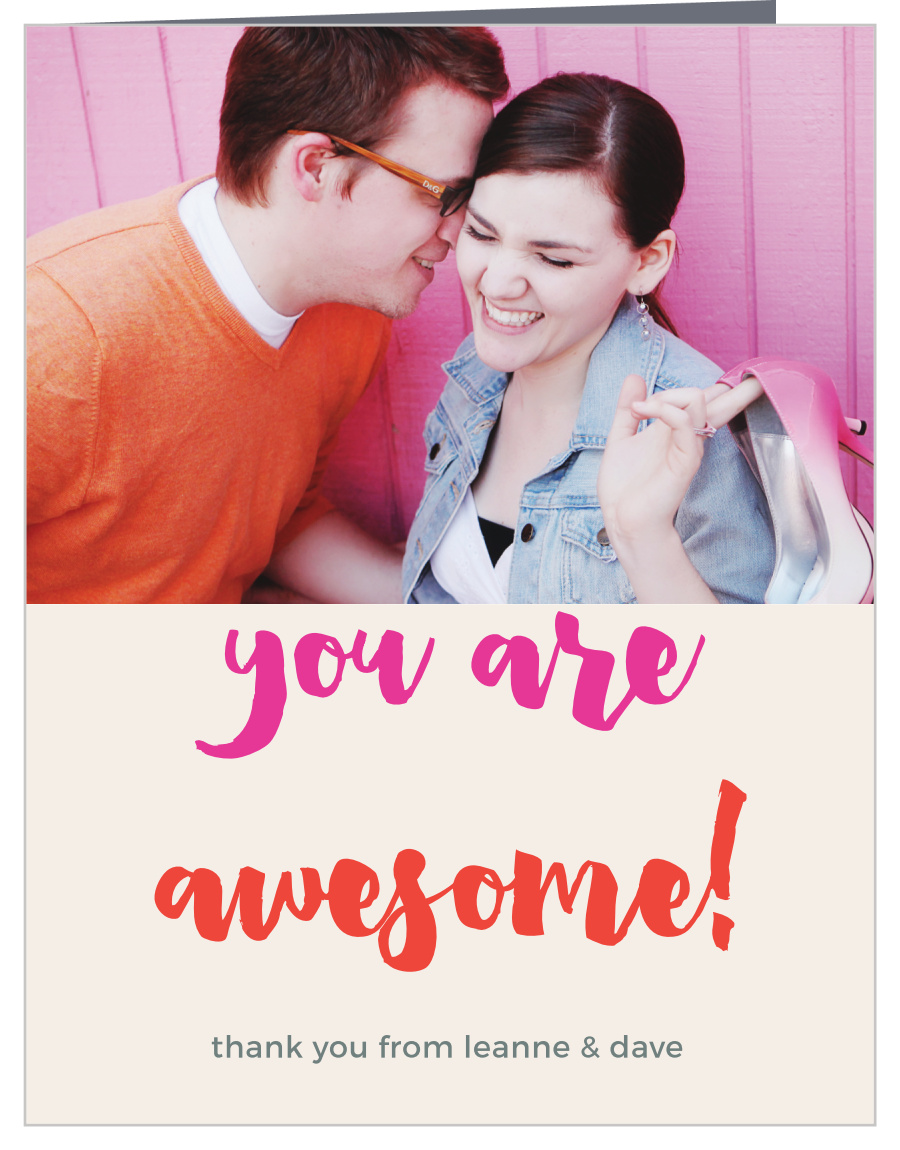 Bright Lettering Wedding Thank You Cards