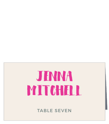 Our Bright Lettering Place Cards utilize the same gorgeous design and color scheme as several other cards in the Bright Lettering wedding suite. 