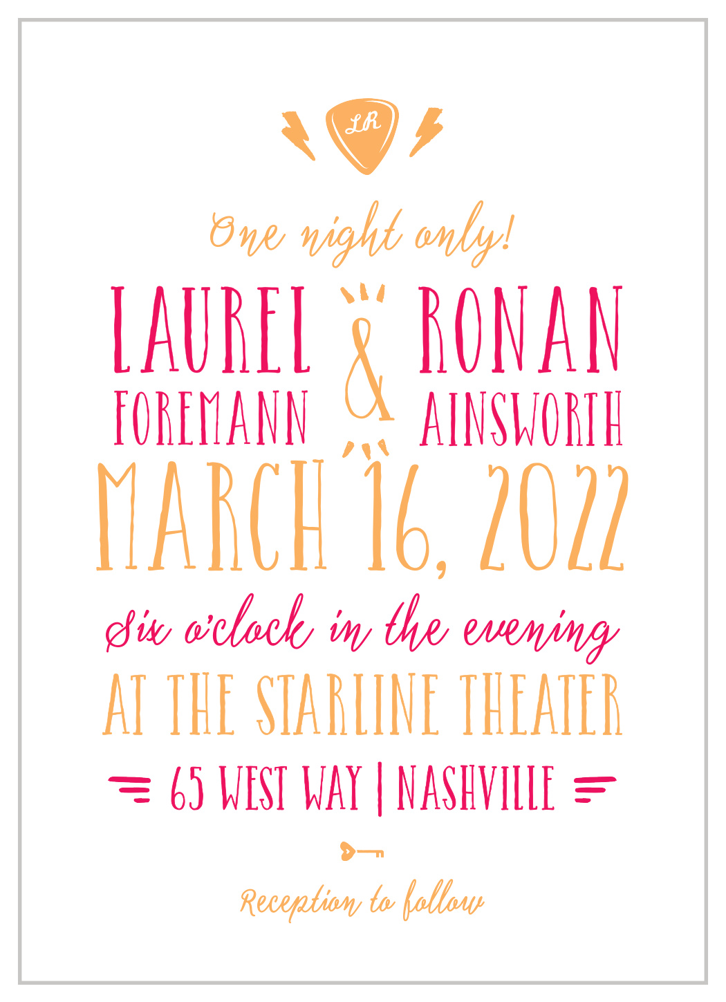 Cupid's Keys Wedding Invitations