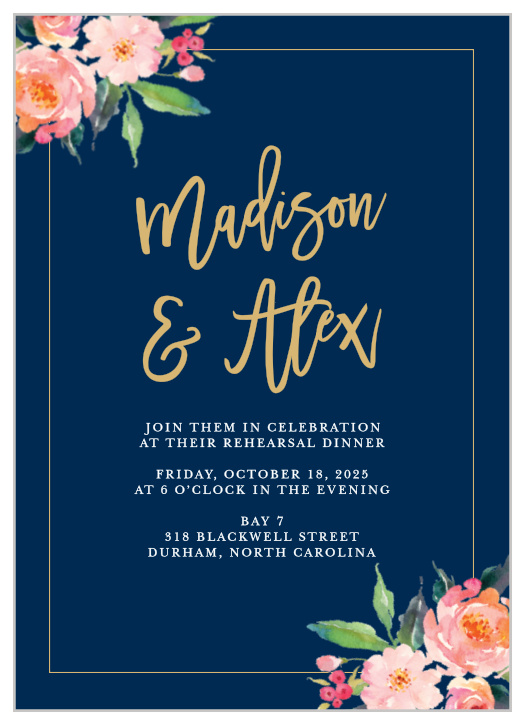 Our Standing Ovation Rehearsal Dinner Invitations are perfect for gathering your friends and family together for a wedding test run.