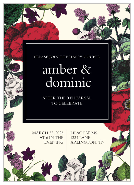The Vintage Botanical features floral drawings and illustrations, presenting a beautiful garden theme. 